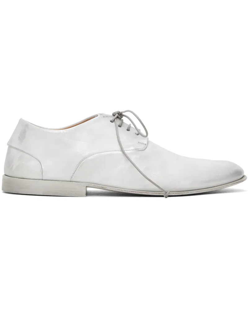 Marsèll Silver Stucco Derbys Argento