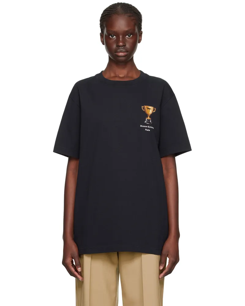 Kitsuné Black Trophy T-Shirt Black