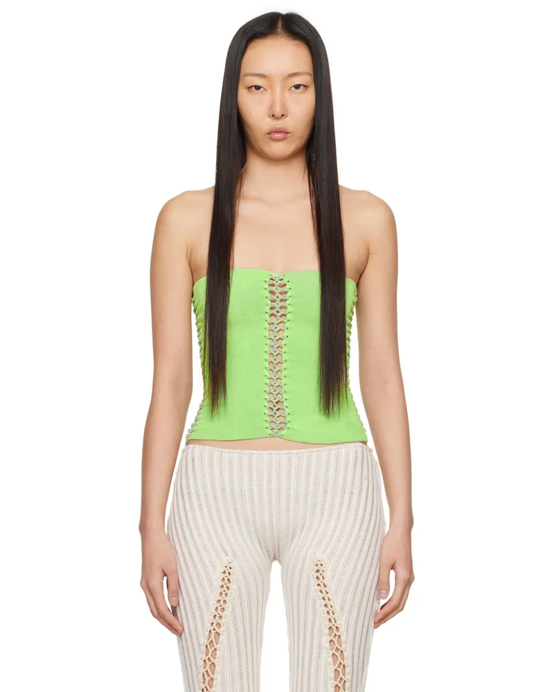 Isa Boulder SSENSE Exclusive Blue Versatile Tube Top Mint