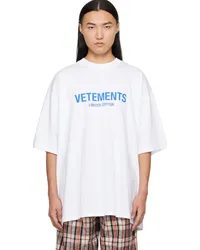 VETEMENTS White 'Limited Edition' T-Shirt White