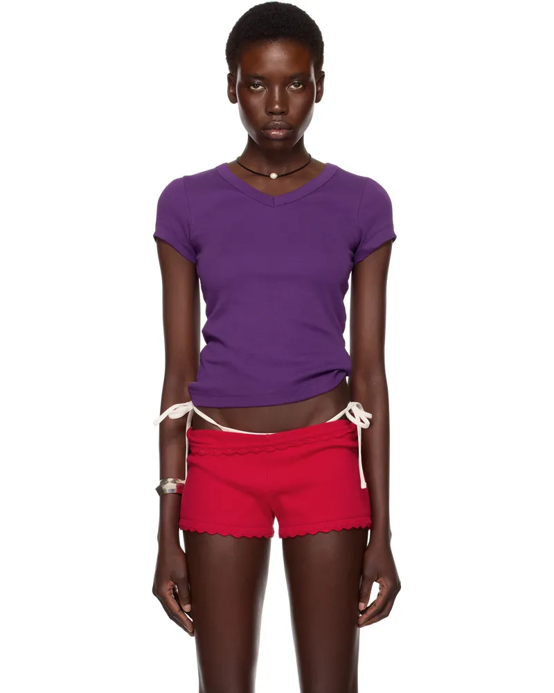 Flore Flore SSENSE Exclusive Purple Jill Baby T-shirt Imperial