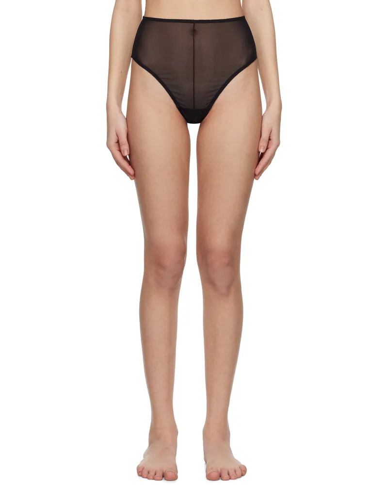 DU CIEL Black Léger High Waist Briefs Black