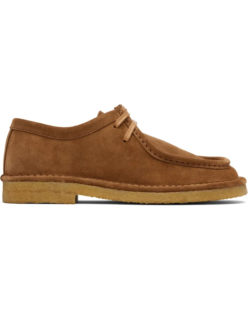 Bottega Veneta Tan Lace-Up Daddy Oxfords 7665