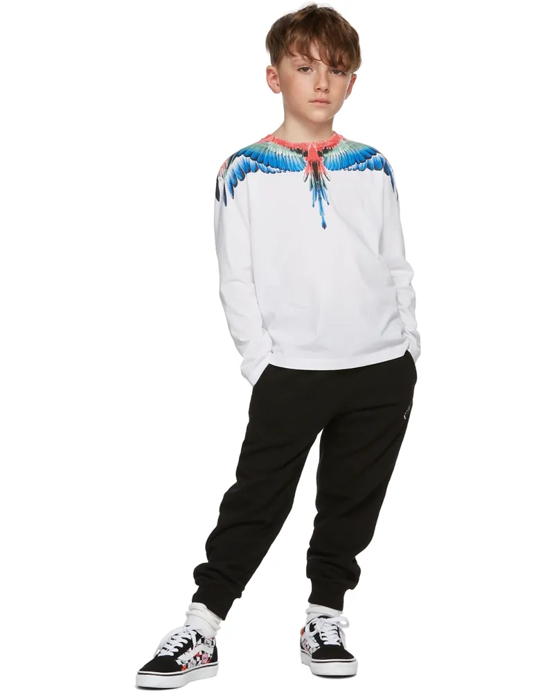 Marcelo Burlon | County of Milan Kids Black Tempera Cross Lounge Pants Black