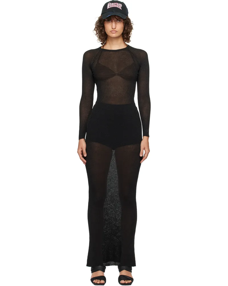 032c Black Threshold Maxi Dress Black