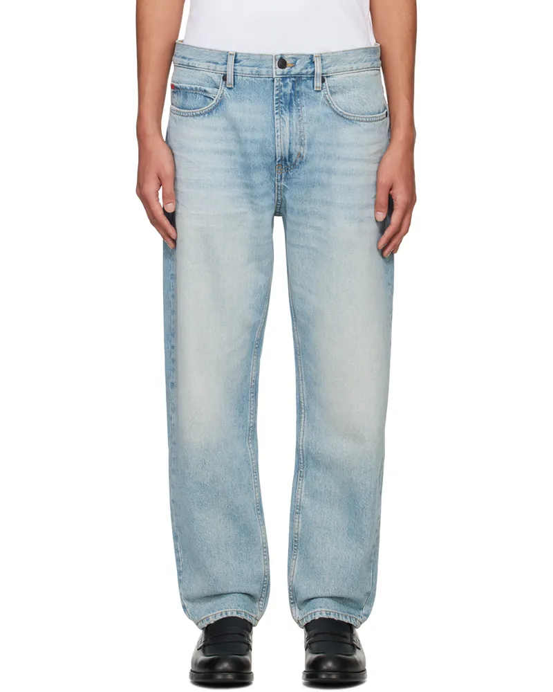 HUGO BOSS Blue Faded Jeans 430-bright