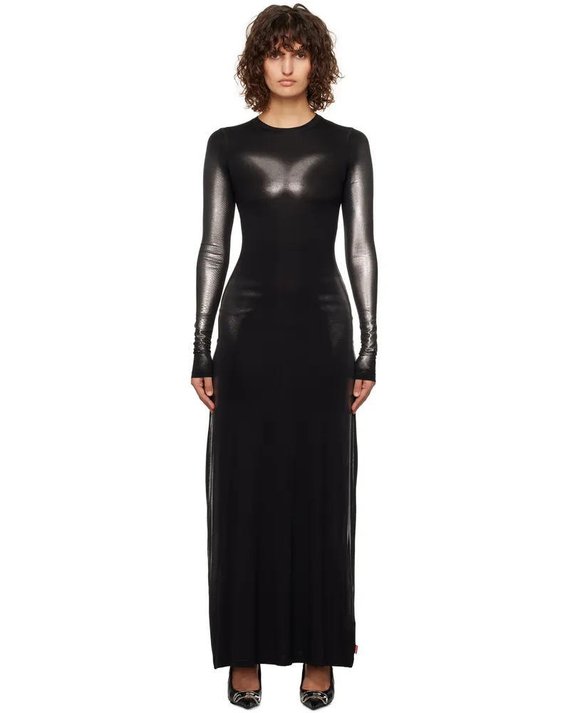 Diesel Black & Silver D-Anessa Maxi Dress 9xx