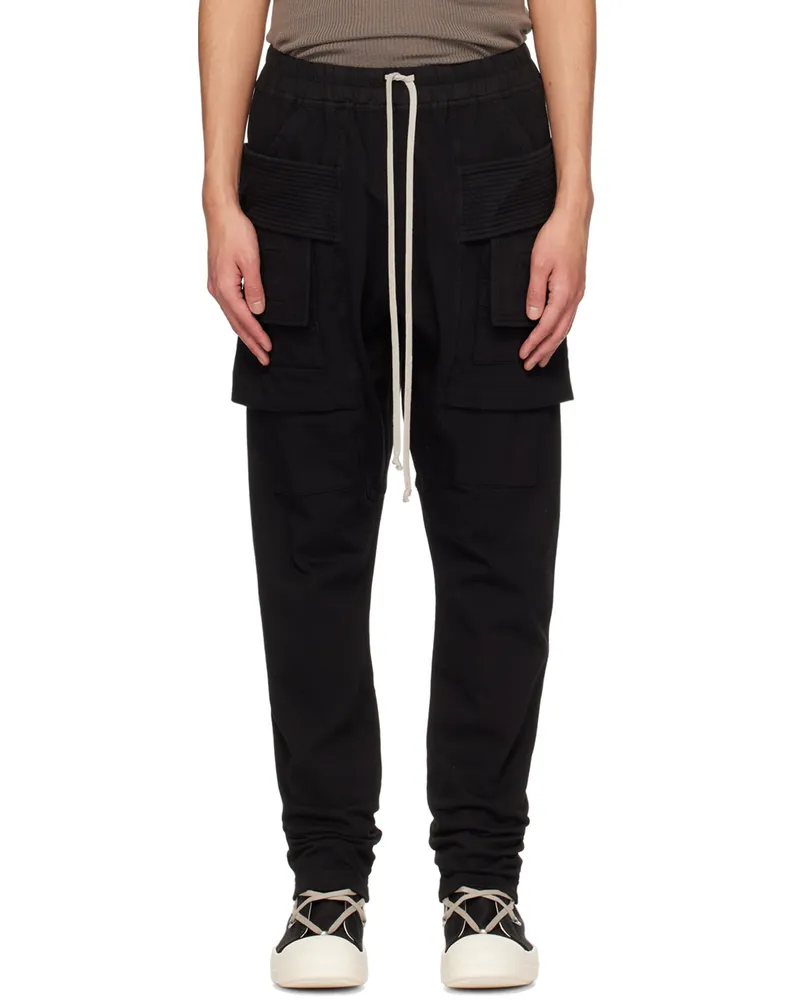 DRKSHDW by Rick Owens Black Creatch Cargo Pants 09