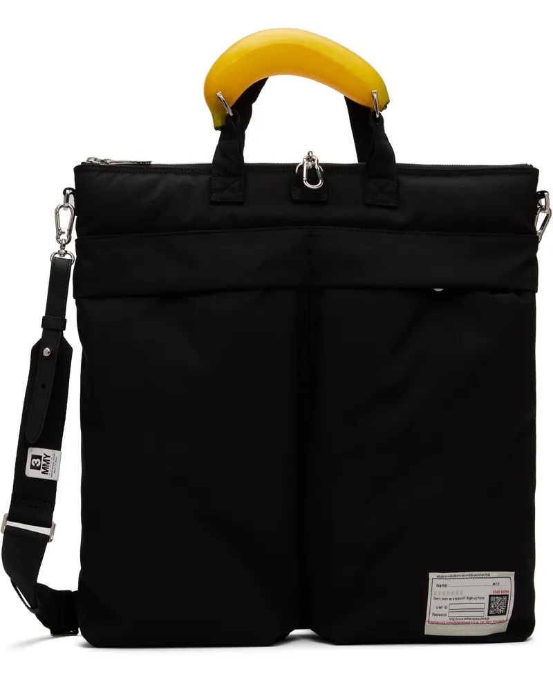 MIHARAYASUHIRO Black Toy Banana Handle Helmet Bag Black
