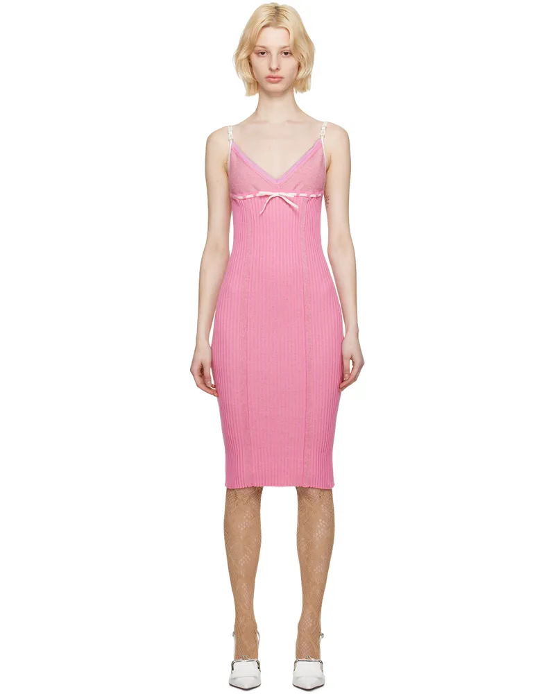 CORMIO Pink Naomi Midi Dress Ortensia