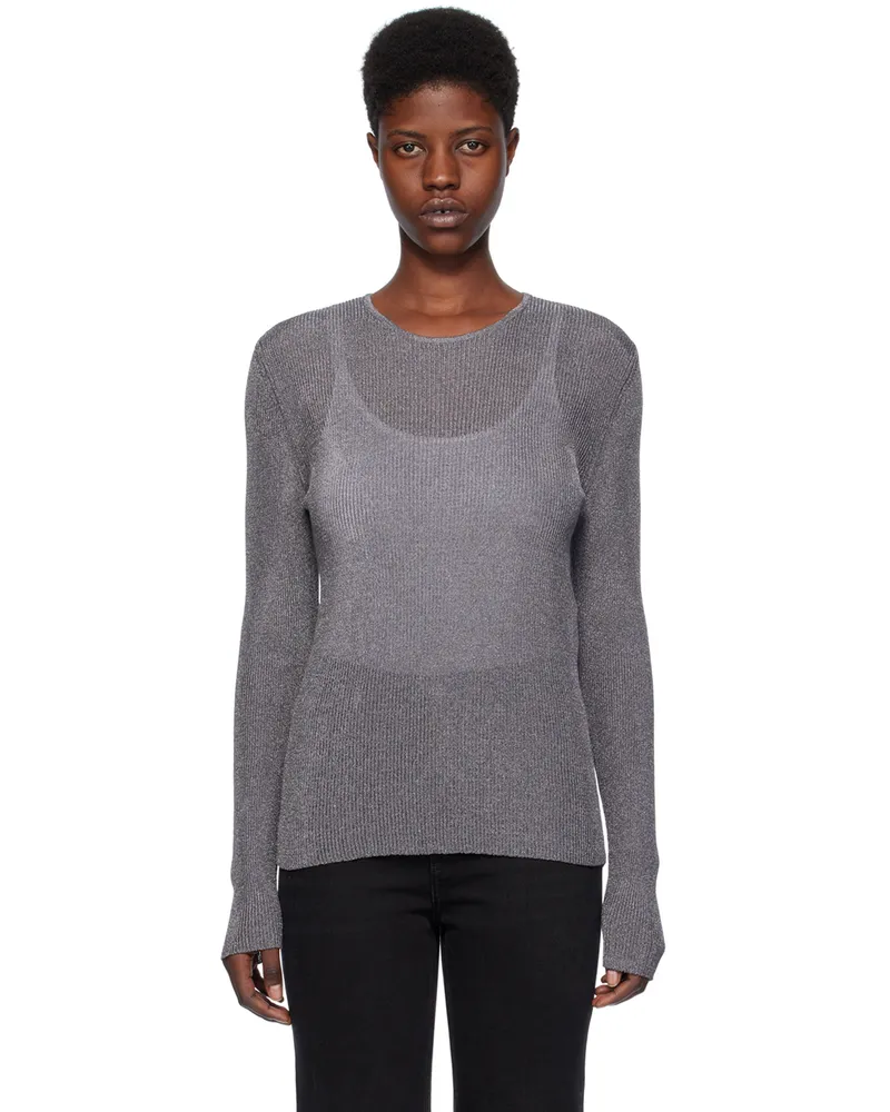 Totême Gunmetal Crewneck Sweater 149
