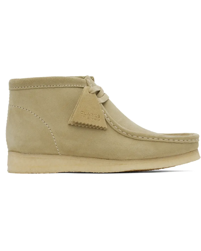Clarks Taupe Wallabee Desert Boots Maple