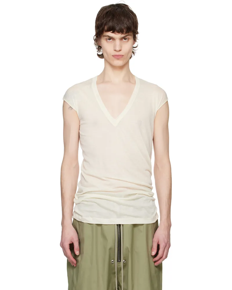 Rick Owens Off-White Hollywood Deep V SL T-shirt 21