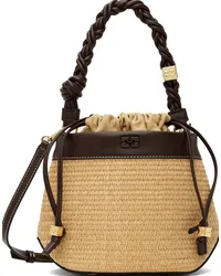 Ganni Beige Bou Bucket Bag Nature