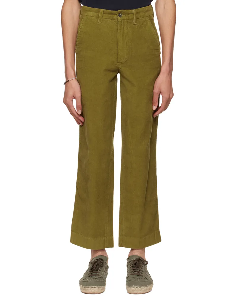 BODE Green Standard Trousers Olive