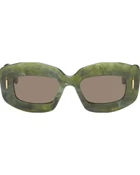 Loewe Green Chunky Anagram Sunglasses 96e