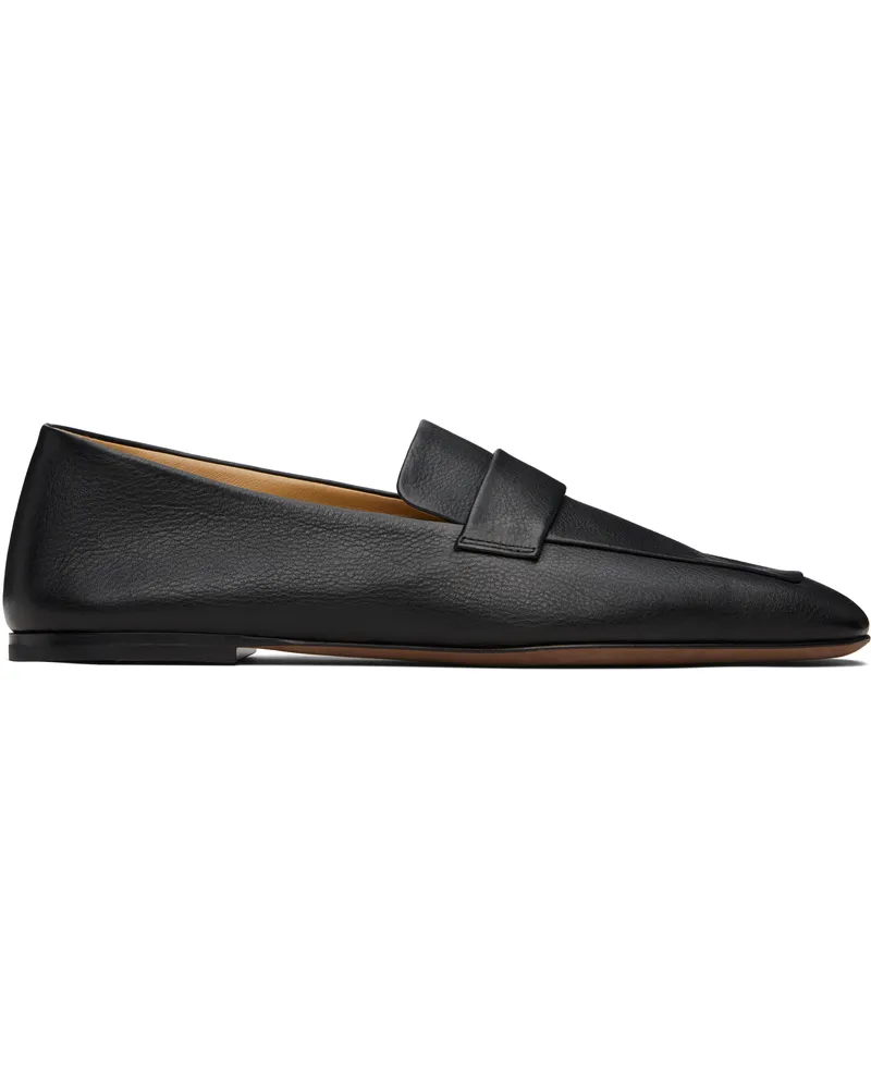 The Row Black Square Loafers Blk