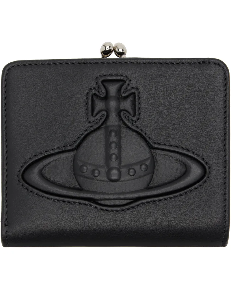 Vivienne Westwood Black Logo Bifold Wallet N401