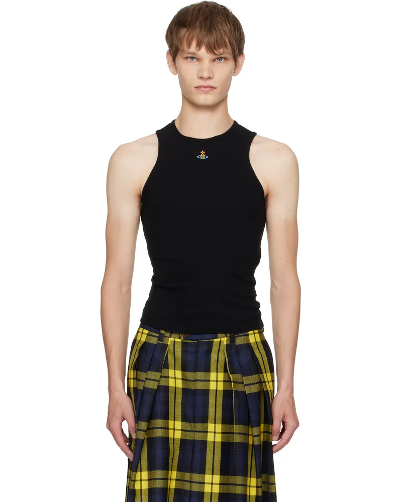 Vivienne Westwood Black 90s Tank Top Aw25-black