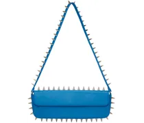 Blue Spike Baguette Bag