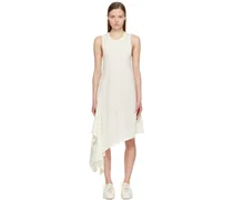 Off-White Asymmetrical Midi Dress