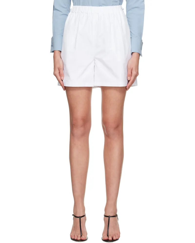 Max Mara White Haway Shorts 001