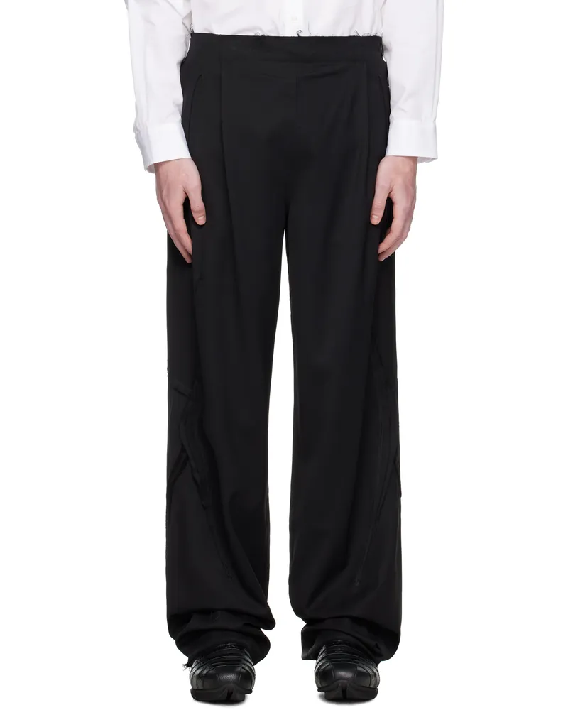 KIKO KOSTADINOV Black Vig K-Dart Trousers Crow