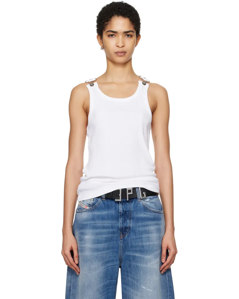 Jean Paul Gaultier White 'The Straps' Tank Top 01