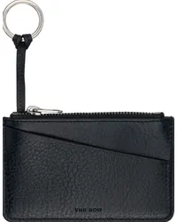 The Row Navy Zipped Keychain Wallet Nvas