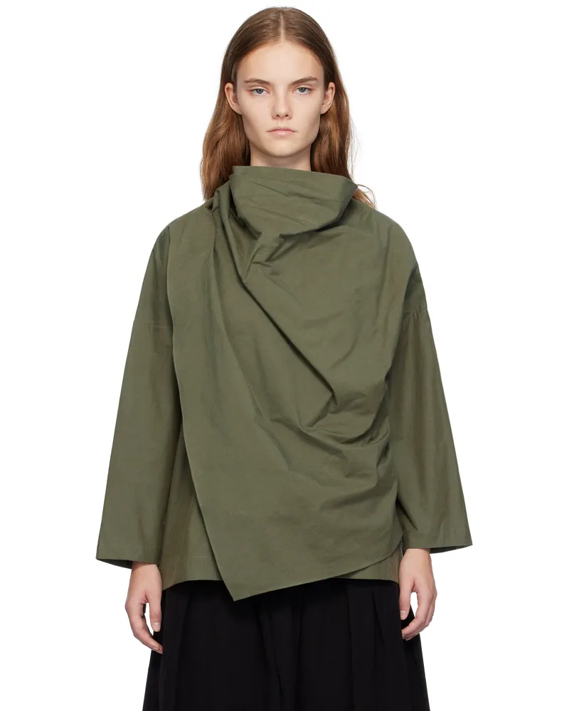 Toogood Khaki 'The Crofter' Blouse Khaki