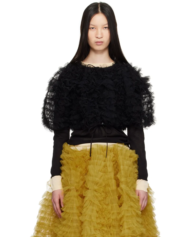 Molly Goddard Black Greta Cardigan Black