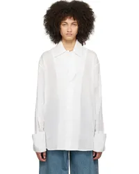 Subtle Le Nguyen White Droptail Shirt White