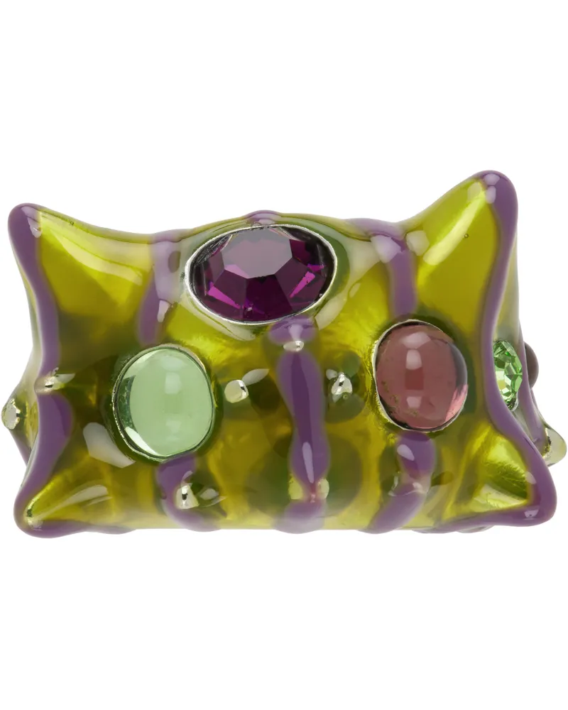 Collina Strada Khaki Alien Ring Grape