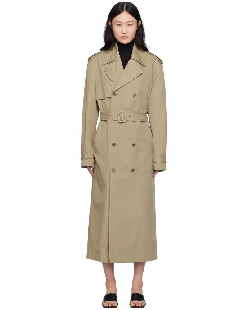 Filippa K Khaki Belted Trench Coat 9542