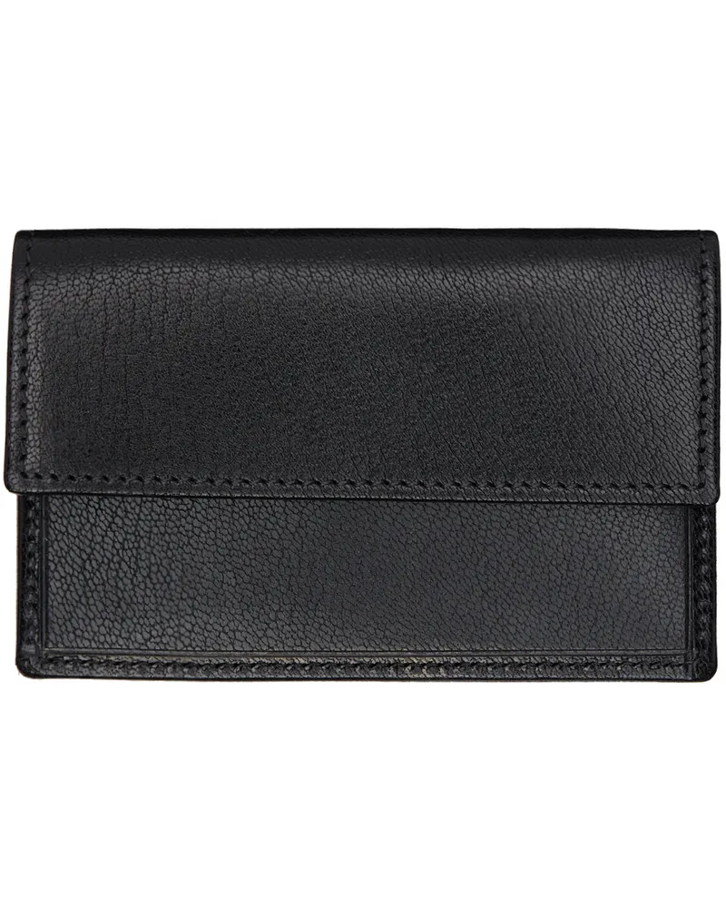 The Row Black Two Card Holder Blsg