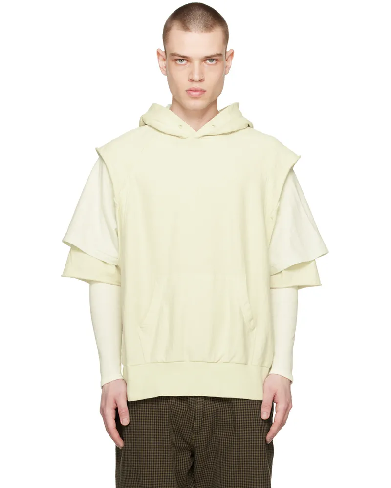 Undercover Off-White Layered Hoodie Ivory