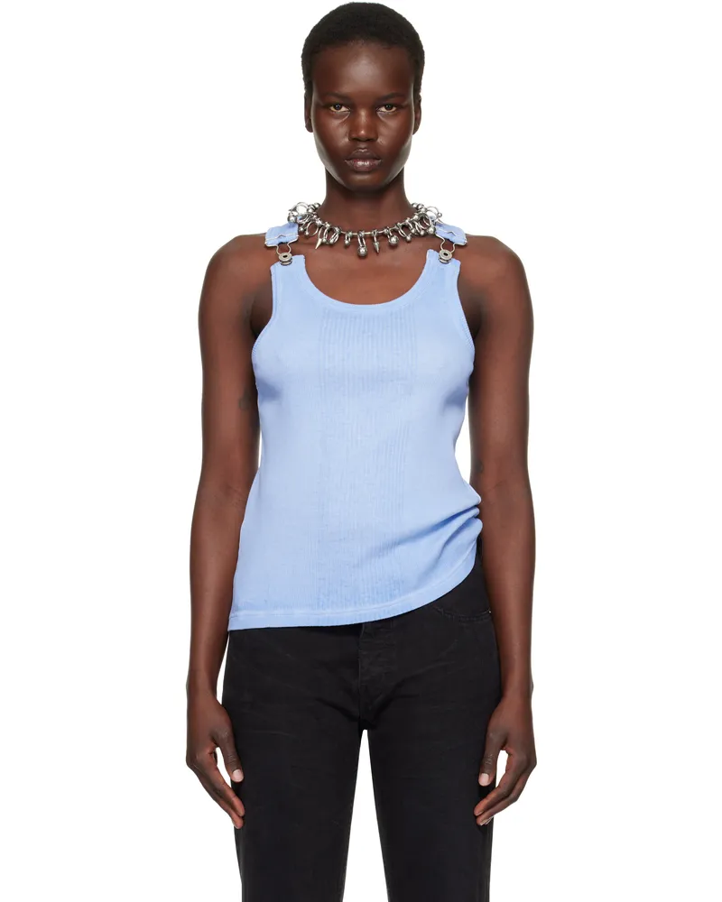 Jean Paul Gaultier Blue 'The Straps' Tank Top 52