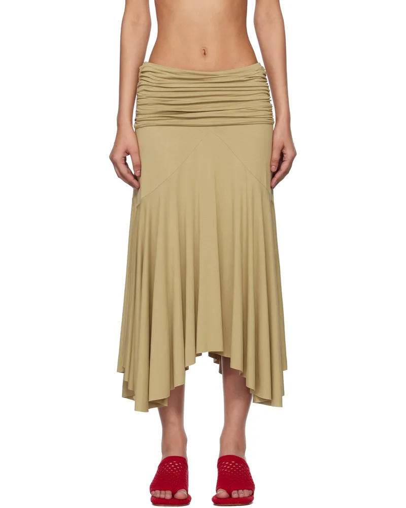 GIMAGUAS Beige Fortuna Midi Skirt Biege