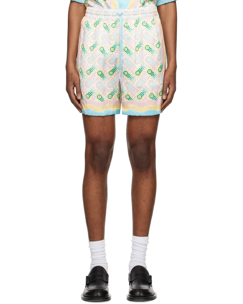 Casablanca Paris Multicolor Ping Pong Shorts Ping