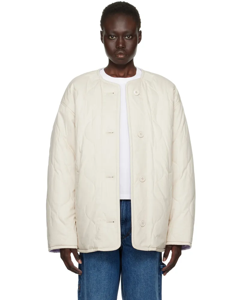 Étoile Isabel Marant Beige Nesmae Reversible Coat Beli