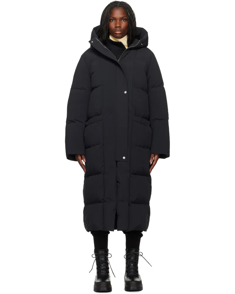Jil Sander Black Quilted Down Coat 001