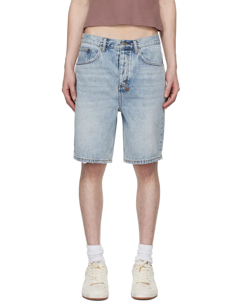 ksubi Blue Anti K Denim Shorts Denim