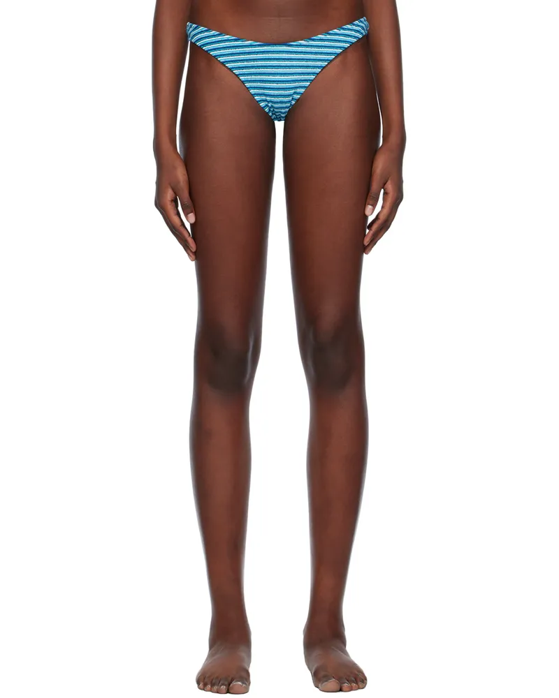 Frankies Bikinis Blue Dove Classic Bikini Bottom Positano