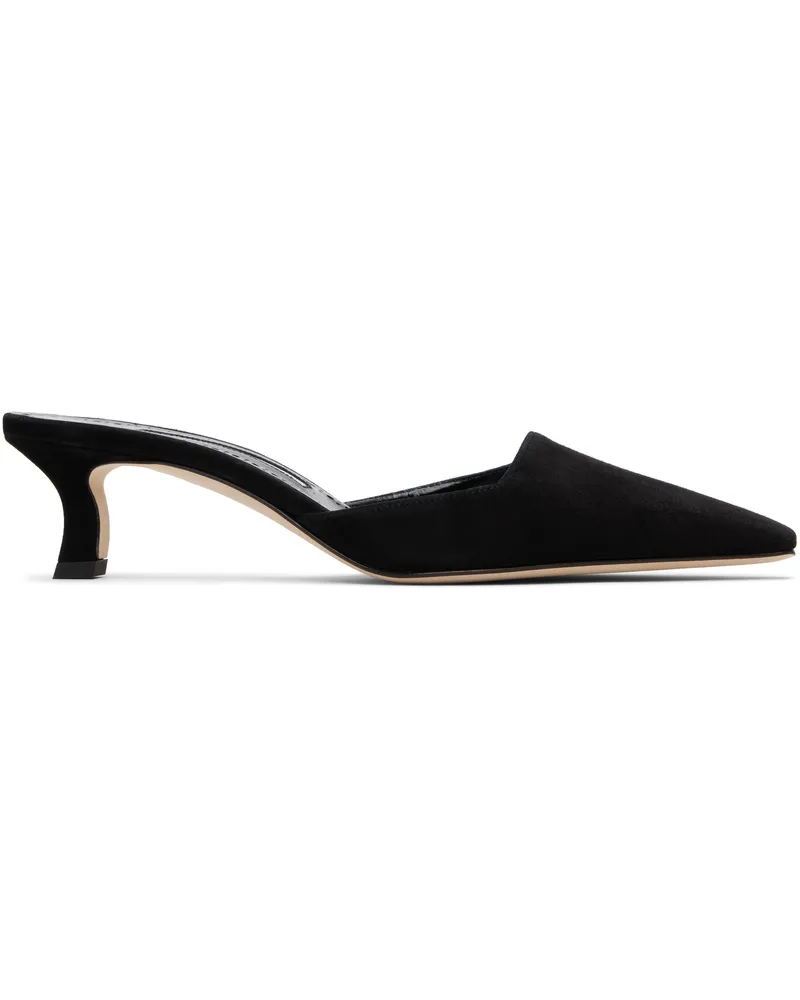 Manolo Blahnik Black Moiramu Heeled Sandals Blck(0015)
