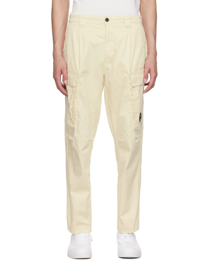 C.P. Company Off-White Loose Cargo Pants Pistachio
