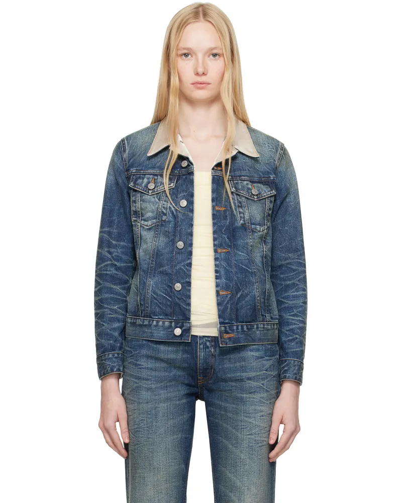 Maison Margiela Blue Sports Denim Jacket 962