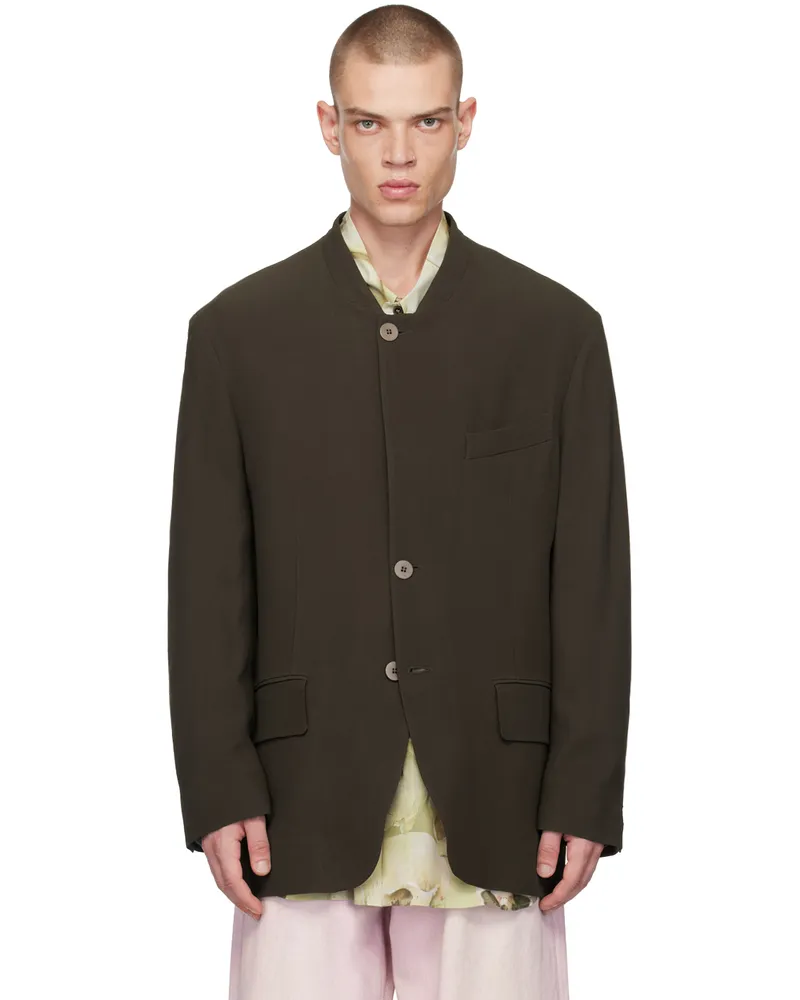 Magliano Brown Moquette Blazer 06