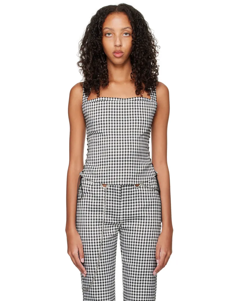 Miaou SSENSE Work Capsule – Black & White Vallois Corset Ondine