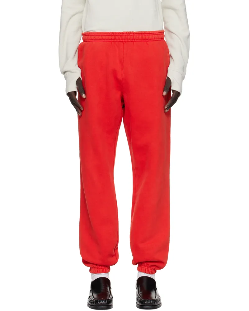 Entire Studios Red Heavy Sweatpants Cherry