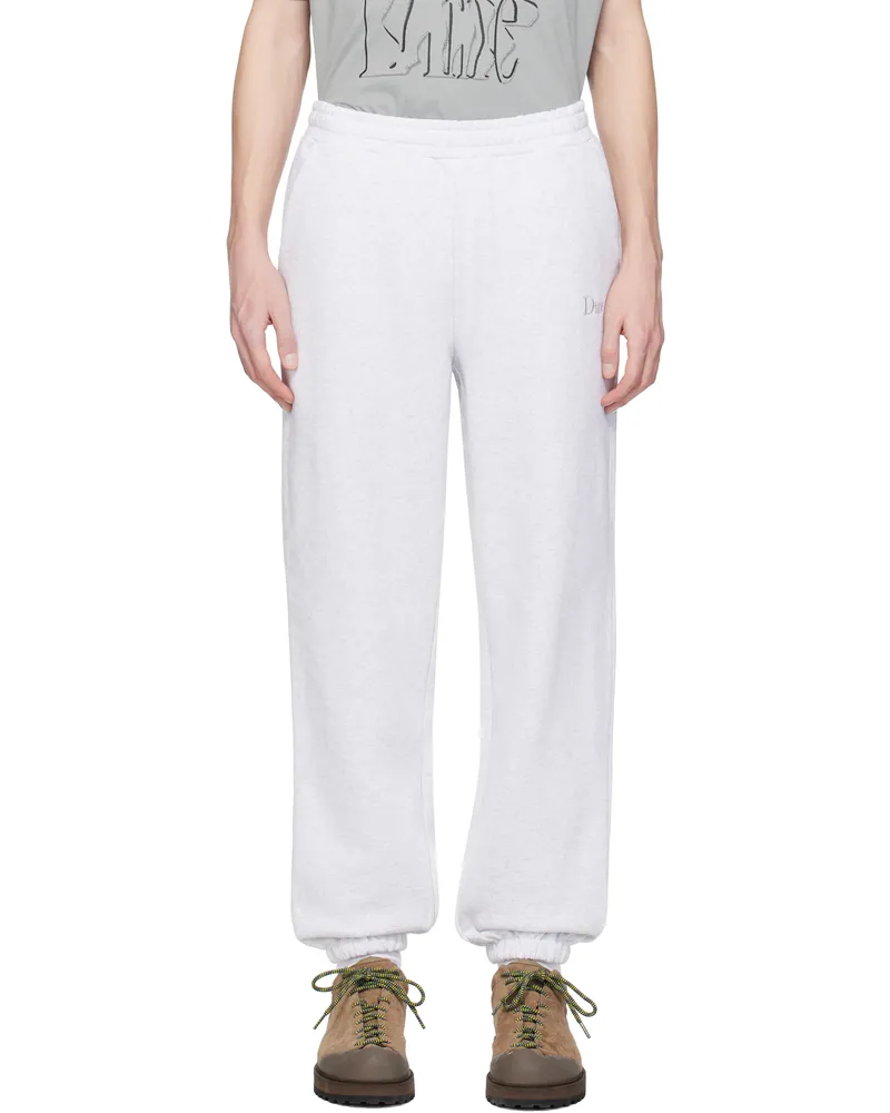 Dime Gray Classic Small Logo Sweatpants Ash